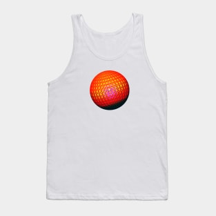 Red yellow purple fire ball in 3d optic Tank Top